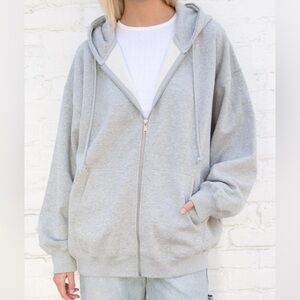Brandy Melville Full Zip Oversized Hoodie